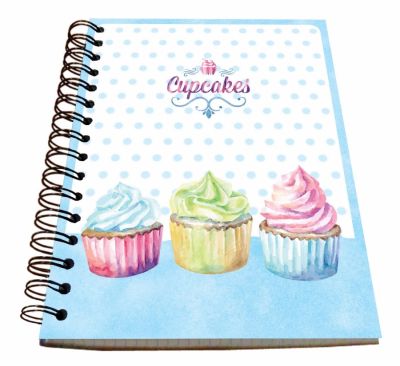 foto: A5 Spirálový blok na recepty CUPCAKES