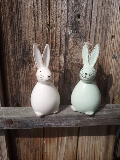 foto: Porcelánový zajíček na pověšení