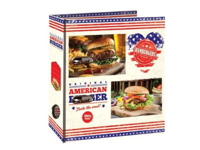foto: A5 Kroužkový pořadač na recepty AMERICAN BURGER
