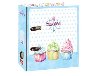 foto: A5 Kroužkový pořadač na recepty CUPCAKES