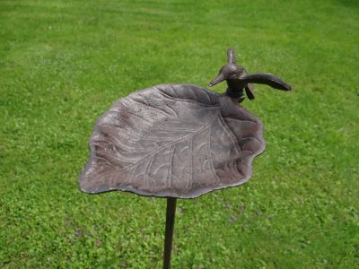 foto: Litinové pítko zápich PTÁČEK 100cm