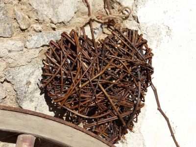 foto: Proutěná dekorace SRDCE 25 cm