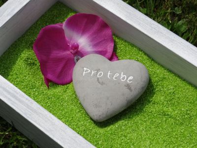 foto: Betonová dekorace SRDCE PRO TEBE