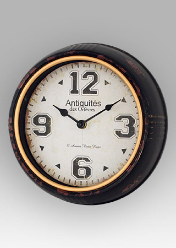 foto: Kovové nástěnné hodiny  25 cm