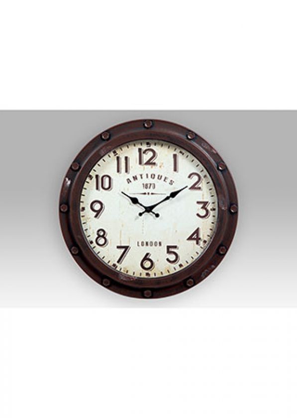 foto: Kovové  nástěnné hodiny 47 cm