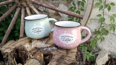 foto: Porcelánový hrnek LOVE sada 2 kusy