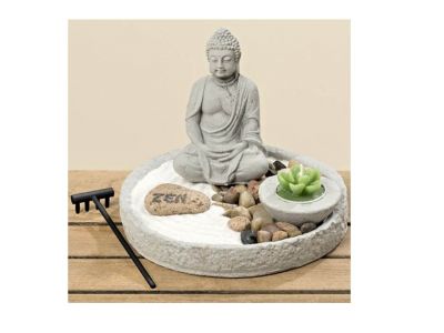 foto: Zen japonská zahrádka s BUDHOU