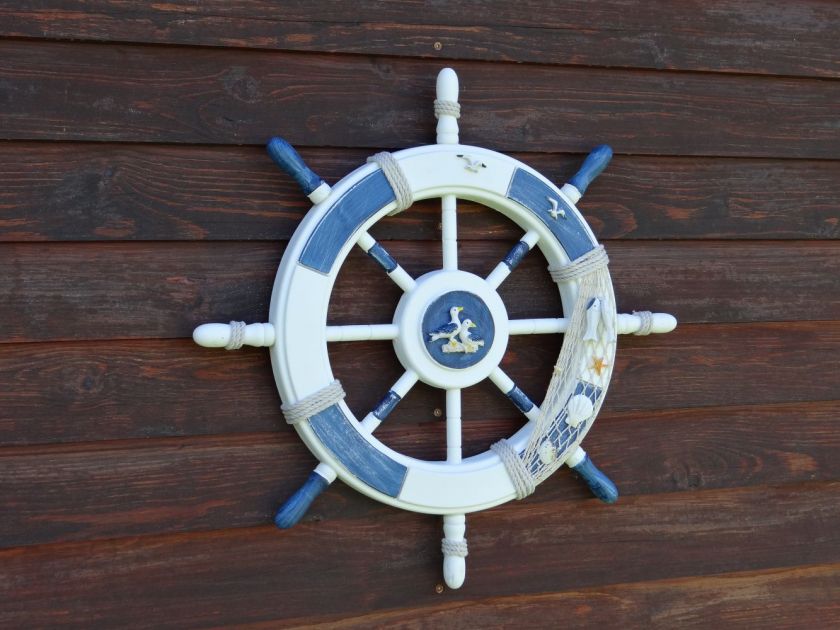 Námořnická dekorace KORMIDLO VELKÉ 55 cm