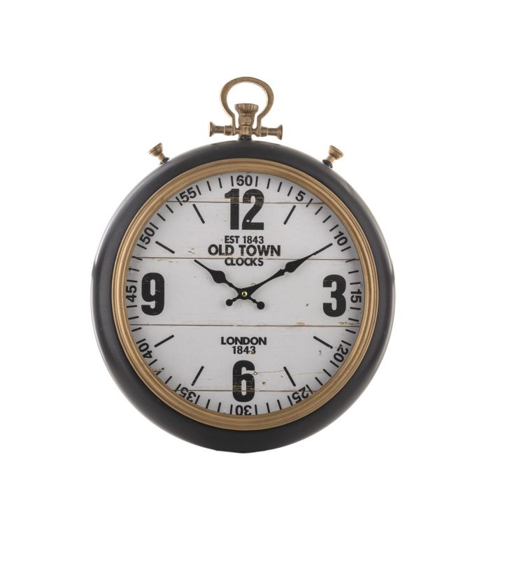 Kovové  nástěnné  hodiny 52 cm