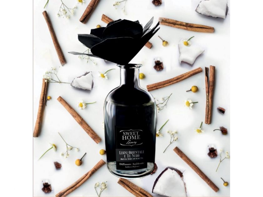 Luxusní parfémovaný difuzér Orientální dřevo & černý čaj