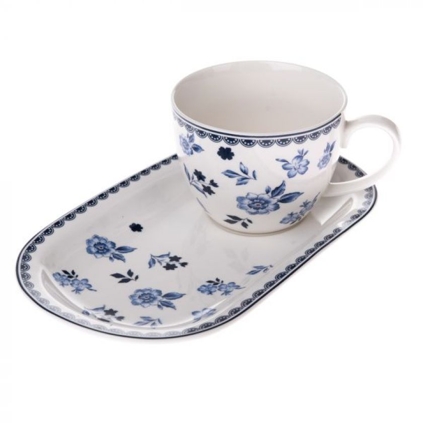 Porcelánový hrnek MODROTISK 445 ml