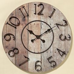 foto: Dřevěné nástěnné hodiny 70 cm