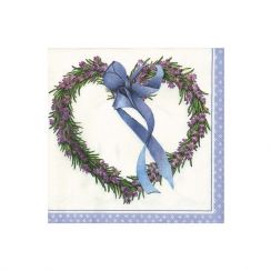 foto: Ubrousek 33 x 33 cm LEVANDULE SRDCE