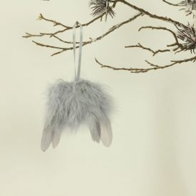 foto: Andělská křídla k zavěšení ŠEDÁ