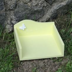 foto: Držák ubrousků PASTELOVĚ ŽLUTÁ