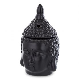 foto: Keramická aroma lampa dekor BUDDHA ČERNÁ
