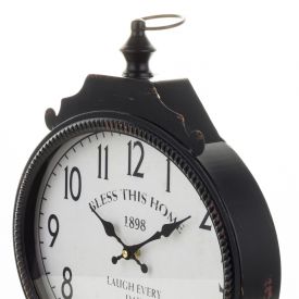 Kovové nástěnné hodiny 39 cm