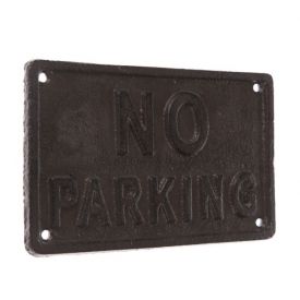 foto: Litinová cedule NO PARKING