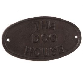 foto: Litinová cedule THE DOG HOUSE