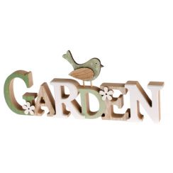 foto: Dřevěný nápis GARDEN 26 cm