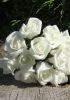 foto: Pěnová růže svazek 12 ks BÍLÁ